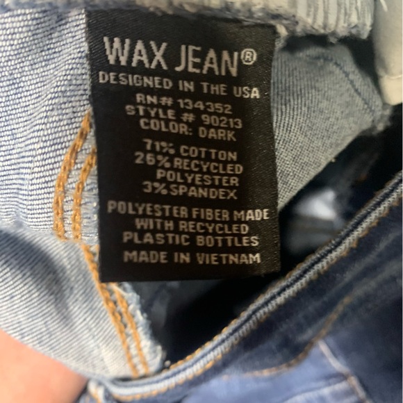 Wax Jeans Sustainable Denim Distressed Rips Woman’s Size 5/27 - Picture 2 of 5